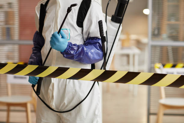 Professional Biohazard Cleanup technician working in Thorofare, NJ